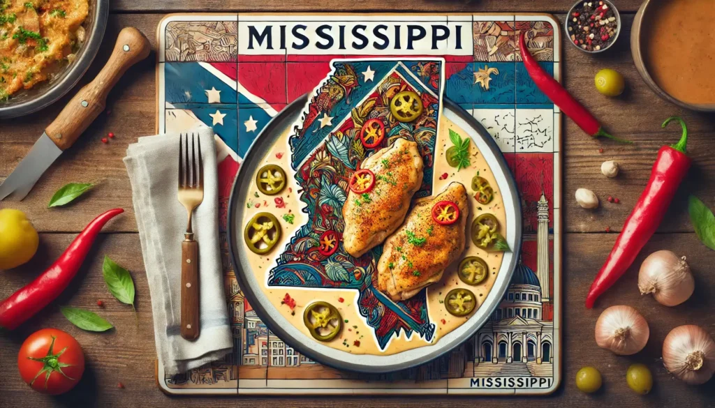 Mississippi with map